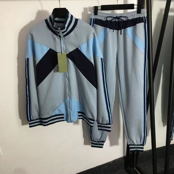 designers tracksuits sport suit new tracksuit fashion patchwork stand-up collar long-sleeved zipper jacket with loose waist slacks blue mlxl, Gray
designers tracksuits sport suit new tracksuit fashion patchwork stand-up collar long-sleeved zipper jacket with loose waist slacks blue mlxl, Gray