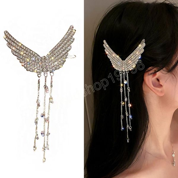 shiny rhinestone barrettes for women fashion simple silver color wing tassel hair clip girl hair accessories hairgrips jewelry, Slivery;white
shiny rhinestone barrettes for women fashion simple silver color wing tassel hair clip girl hair accessories hairgrips jewelry, Slivery;white