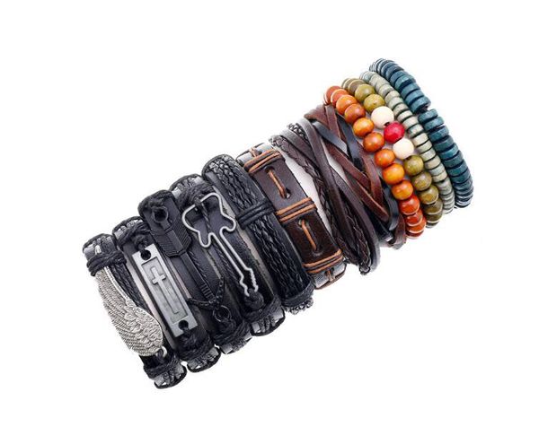 men woman cowhide bracelet diy beaded strands guitar cross hip hop combination suit bracelet 12styles/1set, Black
men woman cowhide bracelet diy beaded strands guitar cross hip hop combination suit bracelet 12styles/1set, Black