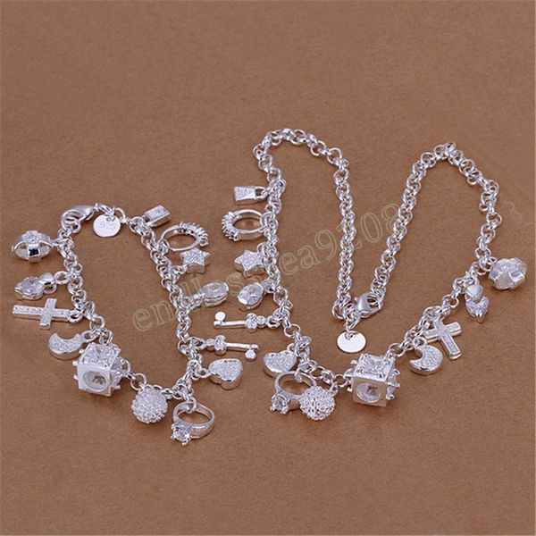silver color bracelets necklace jewelry set for women fashion party gifts girl student crystal cross heart moon stars
silver color bracelets necklace jewelry set for women fashion party gifts girl student crystal cross heart moon stars