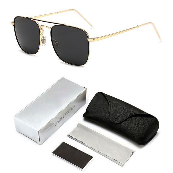 3588g21 rays vintage square polarized sunglasses men women double bridge metal frame bans sun glasses driving uv400, White;black
3588g21 rays vintage square polarized sunglasses men women double bridge metal frame bans sun glasses driving uv400, White;black