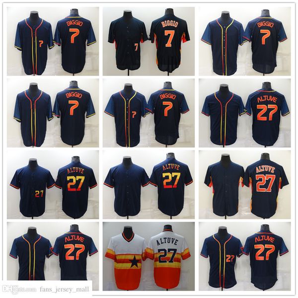 new baseball 27 jose altuve jerseys stitched 7 craig biggio jersey breathable sport black white grey orange home away blank size s-xxxl, Blue;black
new baseball 27 jose altuve jerseys stitched 7 craig biggio jersey breathable sport black white grey orange home away blank size s-xxxl, Blue;black