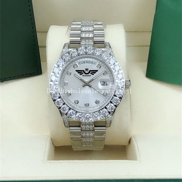 diamond watch 9 style two tone watches president 43mm silver dail stainless steel automatic movement mechanical mens men's wristwatches, Slivery;golden
diamond watch 9 style two tone watches president 43mm silver dail stainless steel automatic movement mechanical mens men's wristwatches, Slivery;golden