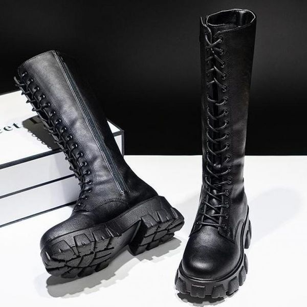 boots high knee-high pu heels for women fashion shoes spring autumn booties female plus size 35-43 220902, Black
boots high knee-high pu heels for women fashion shoes spring autumn booties female plus size 35-43 220902, Black