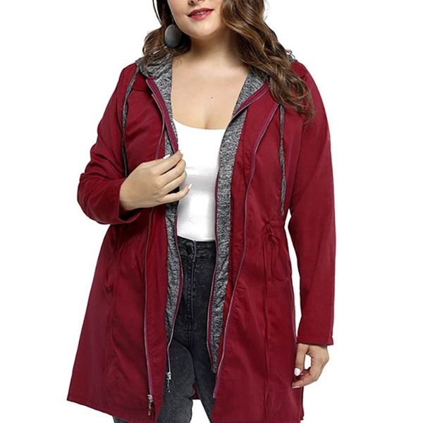 women's trench coats yisolife clothing midlength windbreaker slim fit fake two jackets female large size with hood cotton casual coat 2, Tan;black
women's trench coats yisolife clothing midlength windbreaker slim fit fake two jackets female large size with hood cotton casual coat 2, Tan;black