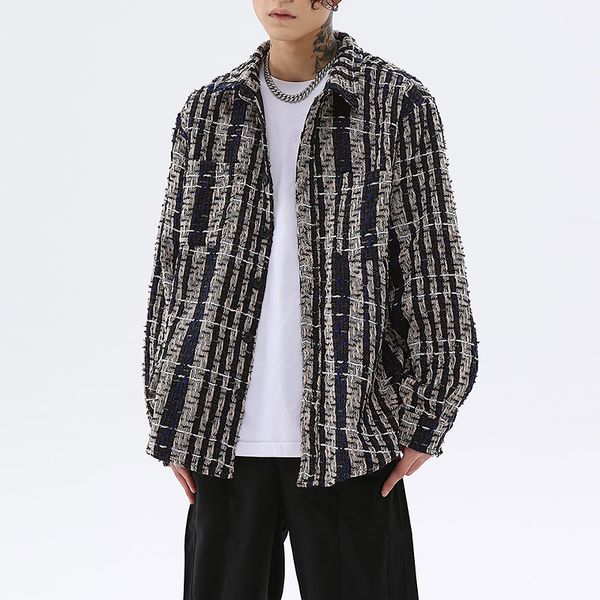 men's plus size outerwear coats high street coats striped patchwork lapel thick men's shirts jackets pockets single breasted hip h, Black;brown
men's plus size outerwear coats high street coats striped patchwork lapel thick men's shirts jackets pockets single breasted hip h, Black;brown
