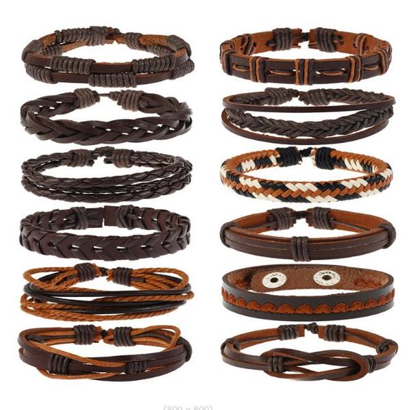 men woman cowhide bracelet diy beaded strands embroidery weaving hip hop combination suit bracelet 12styles/1set, Black
men woman cowhide bracelet diy beaded strands embroidery weaving hip hop combination suit bracelet 12styles/1set, Black