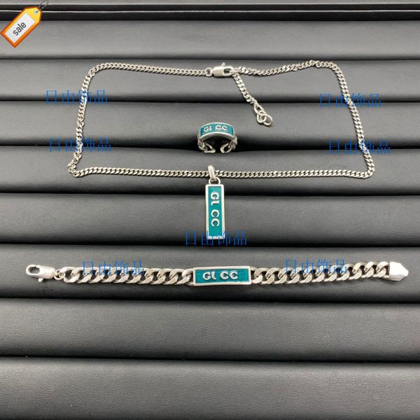 luxury designer necklaces for women g family necklace / ancient new letter enamel simple neck chain bracelet opening ring versatile fashion, Silver
luxury designer necklaces for women g family necklace / ancient new letter enamel simple neck chain bracelet opening ring versatile fashion, Silver