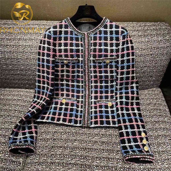 women's jackets small fragrance luxury designer winter clothing women vintage plaid tweed jack wool coats korean fashion strreetwear 20, Black;brown
women's jackets small fragrance luxury designer winter clothing women vintage plaid tweed jack wool coats korean fashion strreetwear 20, Black;brown
