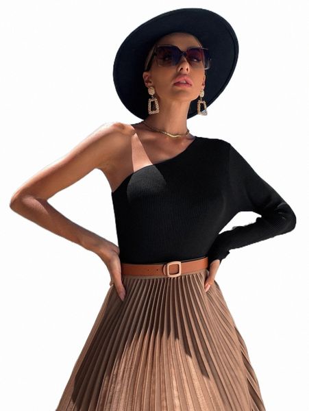 women's sweaters knit mix ribbed knit one shoulder thumb holes sweater g7z3#, White;black
women's sweaters knit mix ribbed knit one shoulder thumb holes sweater g7z3#, White;black