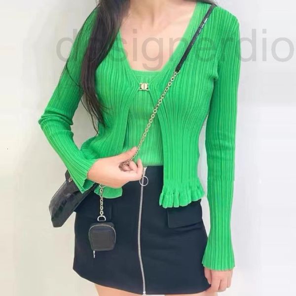 women's sweaters designer fadan 's 2022 fashion design women's wear early autumn fluorescent green v-neck metal button slim, White;black
women's sweaters designer fadan 's 2022 fashion design women's wear early autumn fluorescent green v-neck metal button slim, White;black