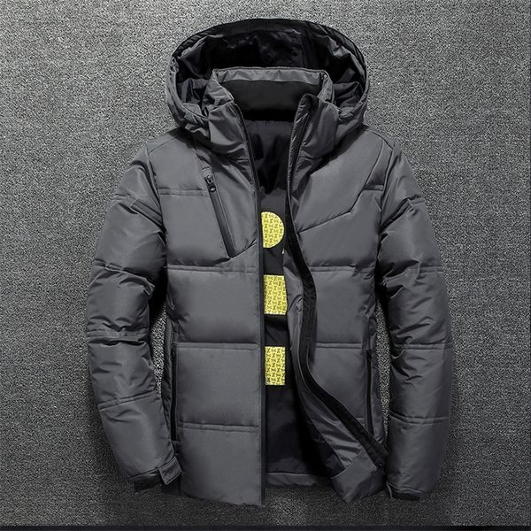 men's down parkas white duck jacket men winter warm solid color hooded coats thick parka mens jackets outdoor coat 220905, Black
men's down parkas white duck jacket men winter warm solid color hooded coats thick parka mens jackets outdoor coat 220905, Black