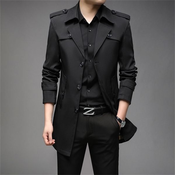 men's jackets spring men trench fashion england style long trench coats mens casual outerwear jackets windbreaker brand mens clothing 2, Black;brown
men's jackets spring men trench fashion england style long trench coats mens casual outerwear jackets windbreaker brand mens clothing 2, Black;brown