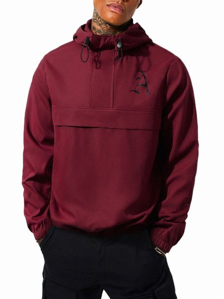 men's jackets men letter graphic half zip drawstring hooded jacket 29wa#, Black;brown
men's jackets men letter graphic half zip drawstring hooded jacket 29wa#, Black;brown
