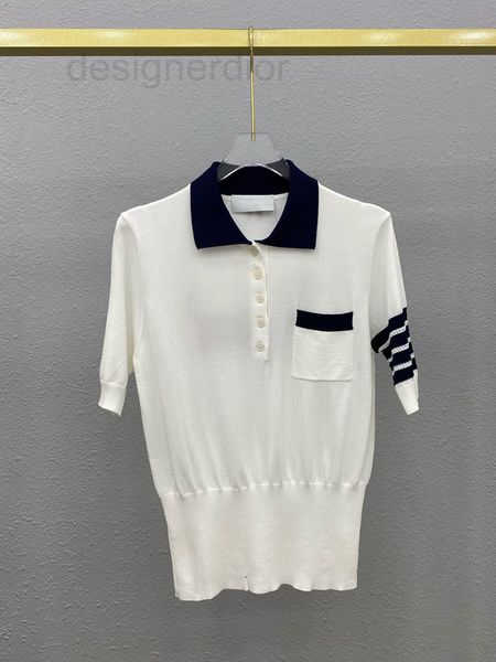 women's sweaters designer 2022 summer tb new dog jacquard four bar color contrast sweater age reducing college style short sleeve white, White;black
women's sweaters designer 2022 summer tb new dog jacquard four bar color contrast sweater age reducing college style short sleeve white, White;black