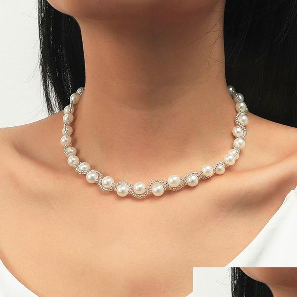 chokers style trendy ladies white pearl glass beads handmade beaded chokers necklaces for women girls gifts wedding jewelry gift drop dhhrv, Golden;silver
chokers style trendy ladies white pearl glass beads handmade beaded chokers necklaces for women girls gifts wedding jewelry gift drop dhhrv, Golden;silver