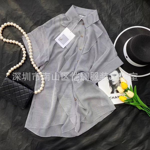 women's blouses & shirts designer shenzhen nanyou xiaoxiangfeng 2022 spring and summer new product lotus leaf sleeve navy blue white st
women's blouses & shirts designer shenzhen nanyou xiaoxiangfeng 2022 spring and summer new product lotus leaf sleeve navy blue white st