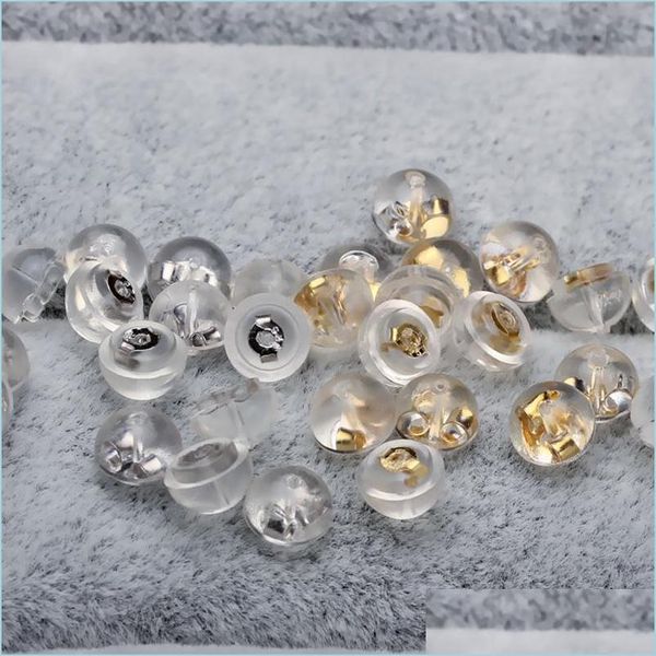earring back 60pcs gold plated sterling sier ear nuts sile earring back sers 5mm jewelry findings wholesale 3 color earplugs drop dhxtk, White
earring back 60pcs gold plated sterling sier ear nuts sile earring back sers 5mm jewelry findings wholesale 3 color earplugs drop dhxtk, White