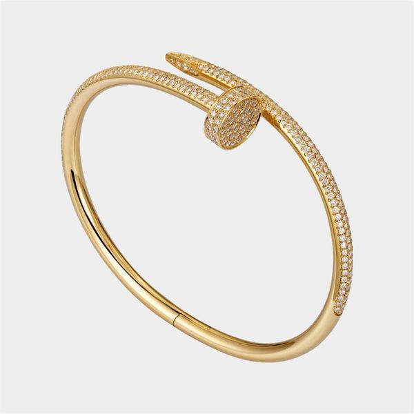 nail bracelet designer bracelets star diamond bangle fashion luxury jewelry for women titanium steel alloy gold-plated craft never322l, Black
nail bracelet designer bracelets star diamond bangle fashion luxury jewelry for women titanium steel alloy gold-plated craft never322l, Black