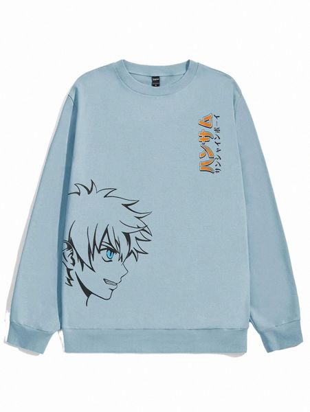 men's hoodies & sweatshirts men japanese letter & figure graphic pullover 18br#, Black
men's hoodies & sweatshirts men japanese letter & figure graphic pullover 18br#, Black