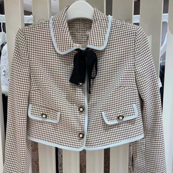 women's tracksuits designer fadan sp2022 autumn winter new bow tie thousand bird check coat skirt, Gray
women's tracksuits designer fadan sp2022 autumn winter new bow tie thousand bird check coat skirt, Gray