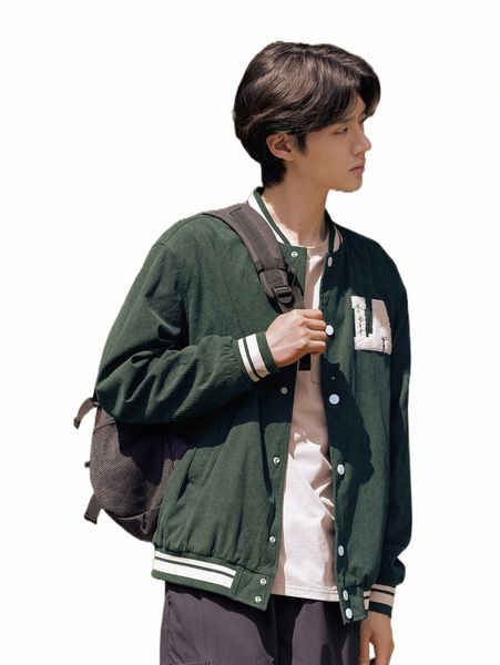 men's jackets men letter patched striped trim drop shoulder bomber jacket r8wt#, Black;brown
men's jackets men letter patched striped trim drop shoulder bomber jacket r8wt#, Black;brown