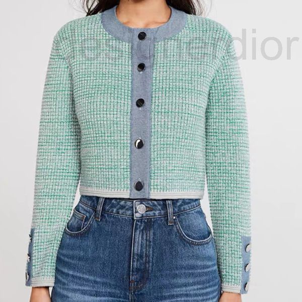 women's sweaters designer fadan cp2022 spring summer denim stitched knitted cardigan short coat, White;black
women's sweaters designer fadan cp2022 spring summer denim stitched knitted cardigan short coat, White;black