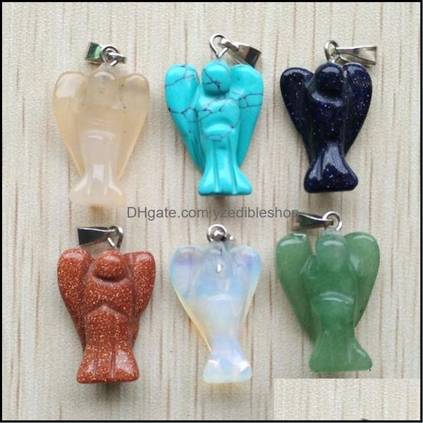 charms fashion mixed natural stone carved angel charms pendant for necklace making jewelry drop delivery 2021 findings co dhseller2010 dh5lo, Bronze;silver
charms fashion mixed natural stone carved angel charms pendant for necklace making jewelry drop delivery 2021 findings co dhseller2010 dh5lo, Bronze;silver