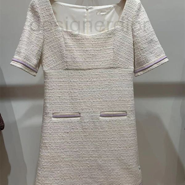 casual dresses designer fadan 2022 spring summer tweed square neck simple slim dress 22mfpro, Black;gray
casual dresses designer fadan 2022 spring summer tweed square neck simple slim dress 22mfpro, Black;gray