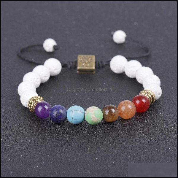 charm bracelets white lava stone tree seven chakras healing beads charm woven bracelet women men energy buddha bracelets jewelry drop dhfia, Golden;silver
charm bracelets white lava stone tree seven chakras healing beads charm woven bracelet women men energy buddha bracelets jewelry drop dhfia, Golden;silver