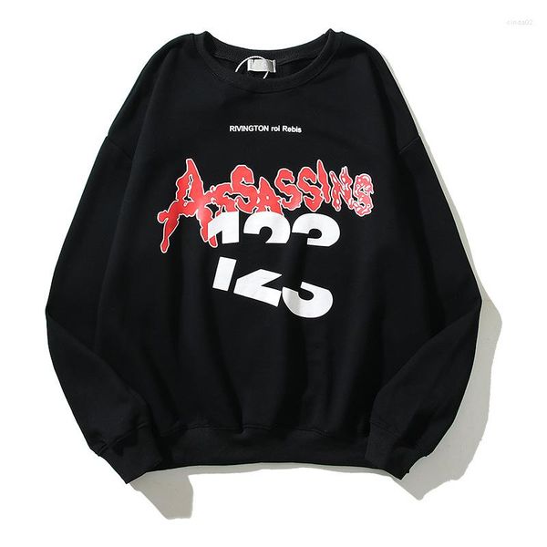 men's hoodies trend sweatshirts men women digital cut printed round neck long sleeve pullovers casual loose streetwear, Black
men's hoodies trend sweatshirts men women digital cut printed round neck long sleeve pullovers casual loose streetwear, Black