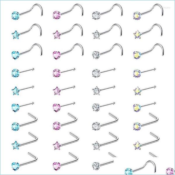 stud stud stainless steel nose set round heart star cz crystal piercings m l shape nostril piercing jewelry 20gstud farl22 drop deliv dh7uc, Golden;silver
stud stud stainless steel nose set round heart star cz crystal piercings m l shape nostril piercing jewelry 20gstud farl22 drop deliv dh7uc, Golden;silver