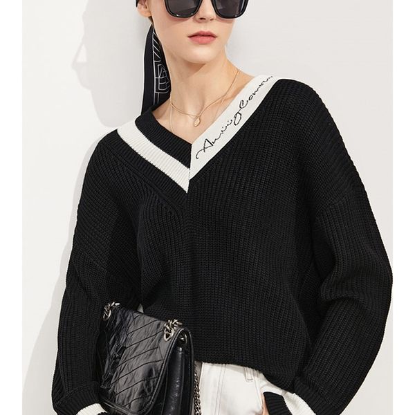womens sweaters amii minimalism winter sweater for women vneck striped contrast pullover outwear womens knitted female clothing 12145186 22, White;black
womens sweaters amii minimalism winter sweater for women vneck striped contrast pullover outwear womens knitted female clothing 12145186 22, White;black