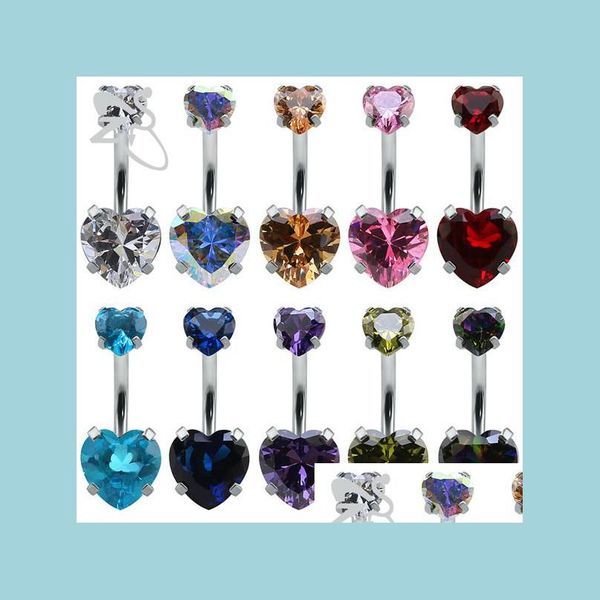 navel bell button rings women fashion 316 l surgical steel navel rings double gem heart belly zircon button bar ri carshop2006 dhao2, Silver
navel bell button rings women fashion 316 l surgical steel navel rings double gem heart belly zircon button bar ri carshop2006 dhao2, Silver