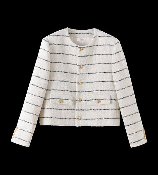celinss jacket family autumn and winter new classic temperament gold button small fragrance short wool tweed fragrance coat cardigan, Black;brown
celinss jacket family autumn and winter new classic temperament gold button small fragrance short wool tweed fragrance coat cardigan, Black;brown