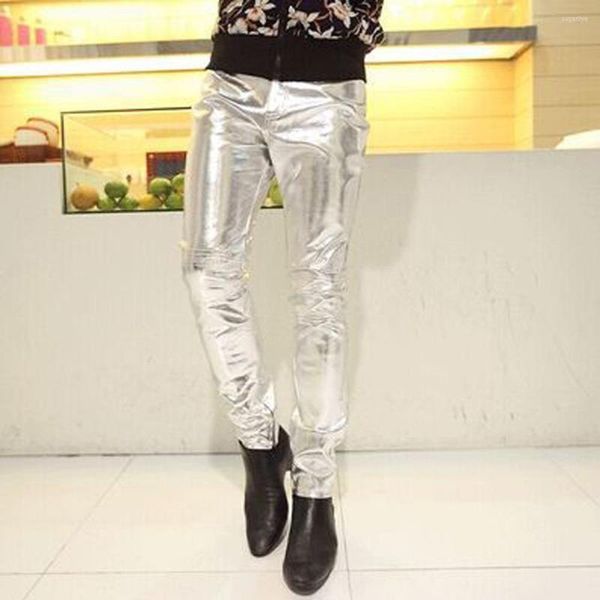 men's jeans 2022 spring summer slim fit dance locomotive leather pants club men's black pu silver gold, Blue
men's jeans 2022 spring summer slim fit dance locomotive leather pants club men's black pu silver gold, Blue