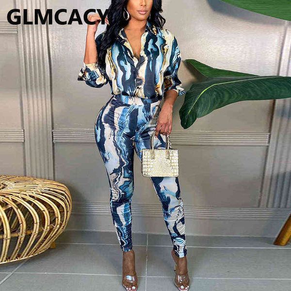 women's two piece pants women two piece tie dye printed shirt set long sleeve button up shirt slim pants set t220902, White
women's two piece pants women two piece tie dye printed shirt set long sleeve button up shirt slim pants set t220902, White