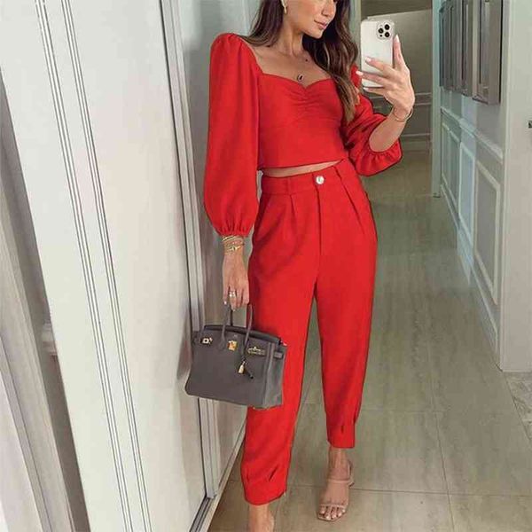 women's two piece pants autumn fashion two piece set women casual solid square collar long-sleeved shirt straight pants two piece suit, White
women's two piece pants autumn fashion two piece set women casual solid square collar long-sleeved shirt straight pants two piece suit, White