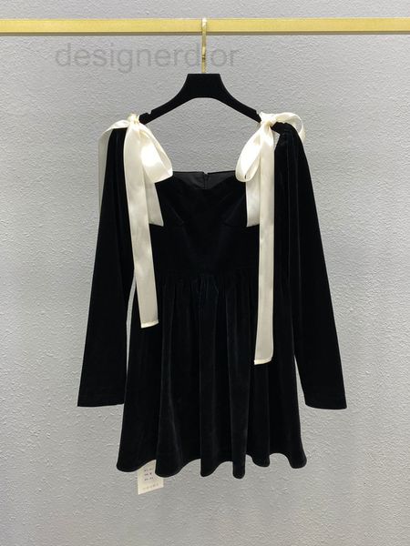 casual dresses designer new spring 2022 satin ribbon bow velvet off shoulder dress high-end temperament waist skirt 9etu, Black;gray
casual dresses designer new spring 2022 satin ribbon bow velvet off shoulder dress high-end temperament waist skirt 9etu, Black;gray