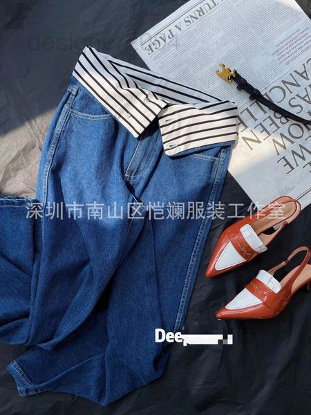 women's jeans designer nanyou niche design deep 22 autumn and winter new high waisted single breasted straight through jeans v9py, Blue
women's jeans designer nanyou niche design deep 22 autumn and winter new high waisted single breasted straight through jeans v9py, Blue