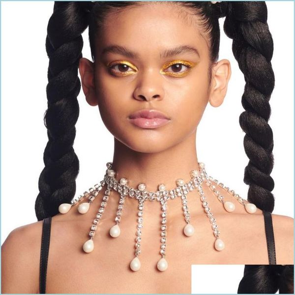 chokers chokers gorgeous tassels imitation pearl rhinestone choker necklaces for women jewelry water drop pearls pendant wedding neck dh2ve, Golden;silver
chokers chokers gorgeous tassels imitation pearl rhinestone choker necklaces for women jewelry water drop pearls pendant wedding neck dh2ve, Golden;silver