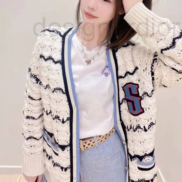 women's sweaters designer fadan 2022 early spring new women's wear wool blend s badge knitted jacket college style ziou, White;black
women's sweaters designer fadan 2022 early spring new women's wear wool blend s badge knitted jacket college style ziou, White;black