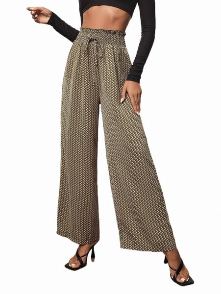 women's pants & capris allover print shirred waist wide leg pants b5vl#, Black;white
women's pants & capris allover print shirred waist wide leg pants b5vl#, Black;white