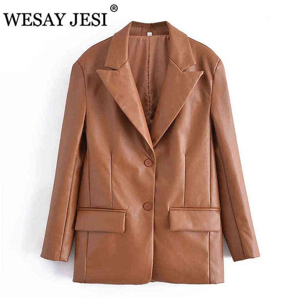 suit wesay jesi women leather jacket 2021 long pu faux leather blazers jacket b, White;black
suit wesay jesi women leather jacket 2021 long pu faux leather blazers jacket b, White;black