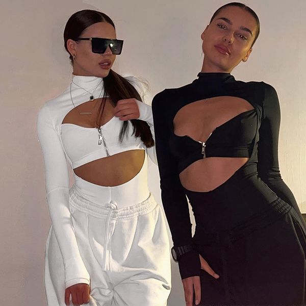 women's jumpsuits zipper vest hollow out high collar long sleeve onesie europe and the united states autumn sports slim shorts set wome, Black;white
women's jumpsuits zipper vest hollow out high collar long sleeve onesie europe and the united states autumn sports slim shorts set wome, Black;white