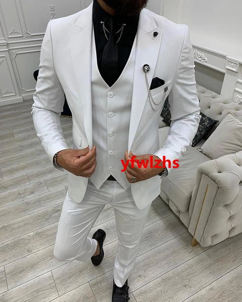 customize tuxedo one button handsome peak lapel groom tuxedos men suits wedding/prom/dinner man blazer jacket pants tie vest w1137, Black;gray
customize tuxedo one button handsome peak lapel groom tuxedos men suits wedding/prom/dinner man blazer jacket pants tie vest w1137, Black;gray