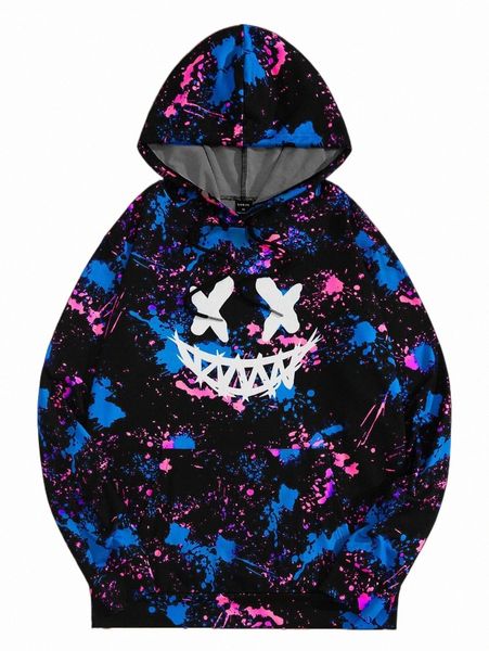 men's hoodies & sweatshirts men reflective cartoon graphic drawstring hoodie 68pz#, Black
men's hoodies & sweatshirts men reflective cartoon graphic drawstring hoodie 68pz#, Black