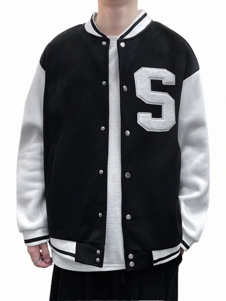 men's jackets men letter patched striped trim colorblock drop shoulder bomber jacket b8kv#, Black;brown
men's jackets men letter patched striped trim colorblock drop shoulder bomber jacket b8kv#, Black;brown