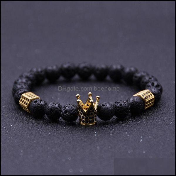 beaded strands imperial crown sers bracelets black lava stone natural beads bracelet for women men jewelry pseras dhseller2010 dho1r
beaded strands imperial crown sers bracelets black lava stone natural beads bracelet for women men jewelry pseras dhseller2010 dho1r