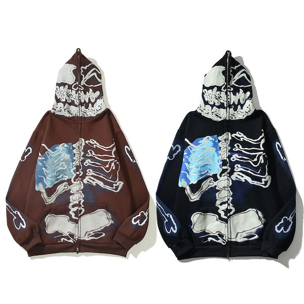 zip sweatshirts hoodies men women 3d skull print pullover hoode hip hop pullovers 23ss, Black
zip sweatshirts hoodies men women 3d skull print pullover hoode hip hop pullovers 23ss, Black